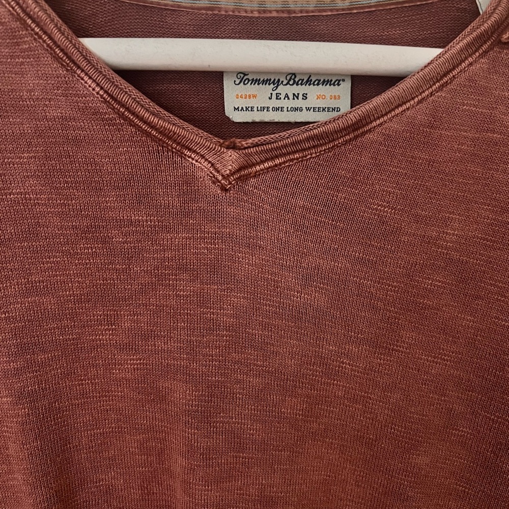 Men's Rust Long Sleeve Shirt - Picture 2 of 5